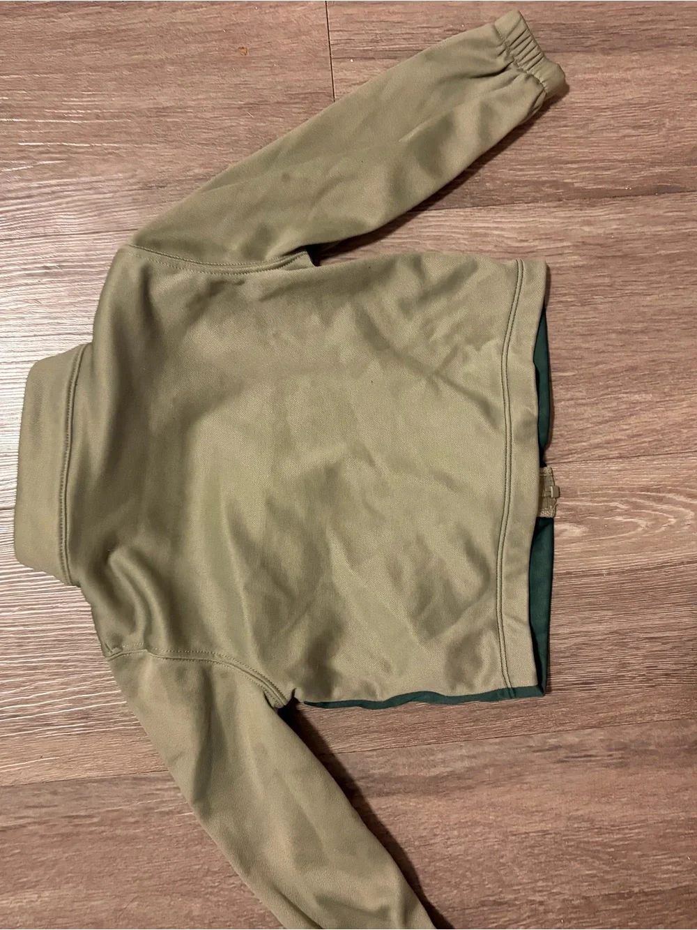 Nike Kids Two-Tone Olive & Dark Green Zip-Up Jacket
